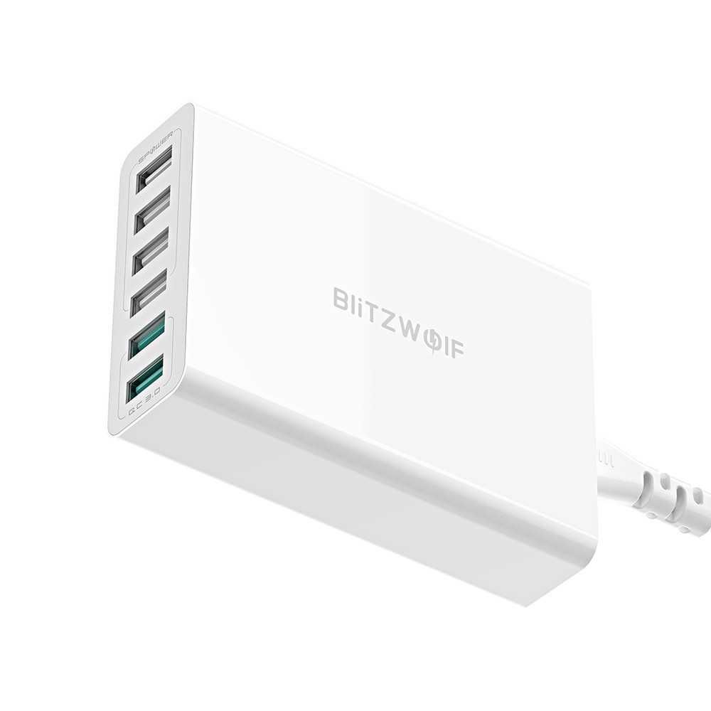 Carregador Rápido OC3.0 BlitzWolf - 6-Ports High Speed
