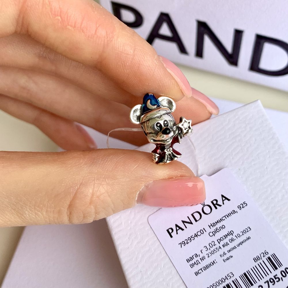 Шарм Пандора оригінал «Міккі Маус» Pandora намистина підвіска