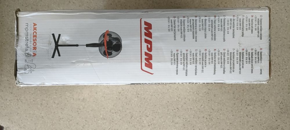 Wentylator wiatrak MPM 50W z pilotem