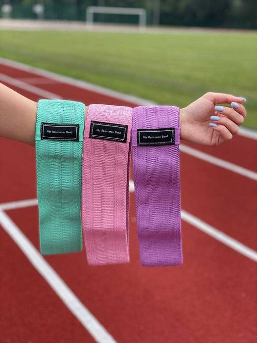 -50% Тканевые резинки, фитнес резинки, Комплект 3 штуки, Оригинал