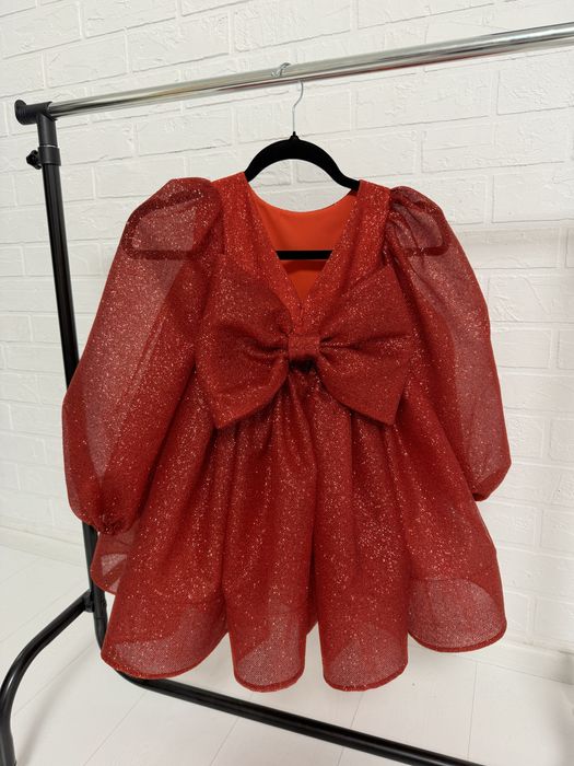 Випускна сукня 5-7 років червона, святкове плаття для дівчинки