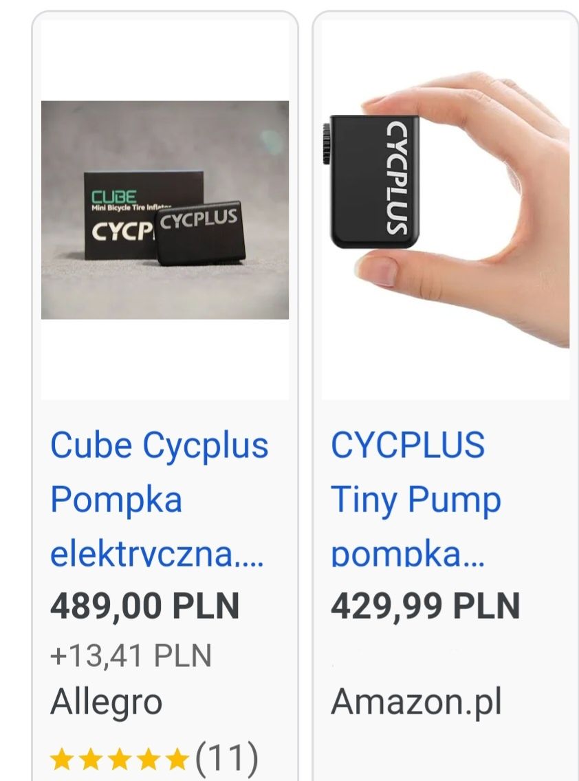 Pompka elektryczna na rower Cycplus as2 AIR PUMP