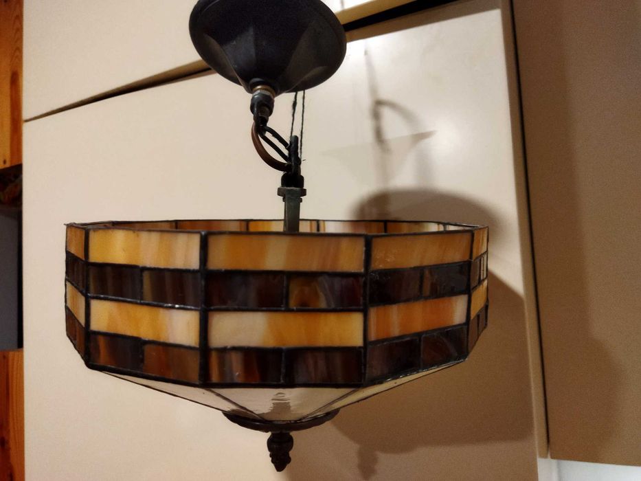 3 lampy wiszące Tiffany