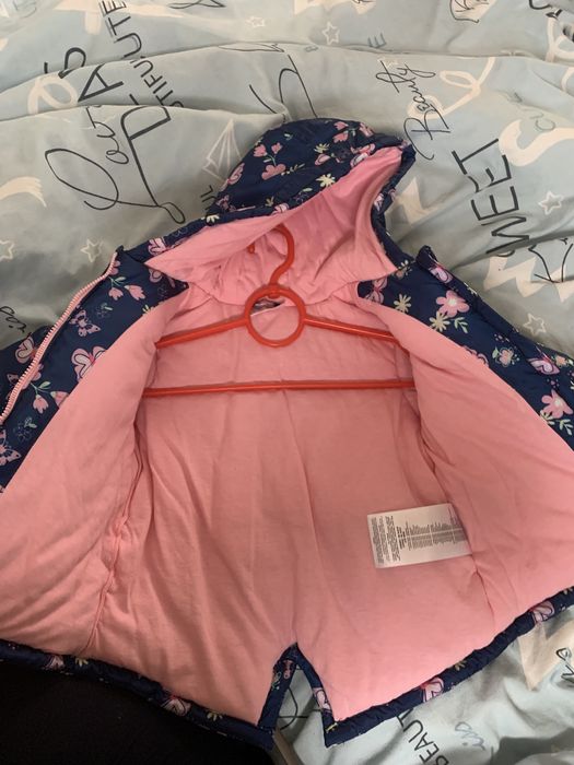 Курткочка, парка для дівчинки, дитяча куртка з капішоном, весна-осінь