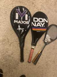 Stare rakiety do tenisa zabytkowe PRL badminton