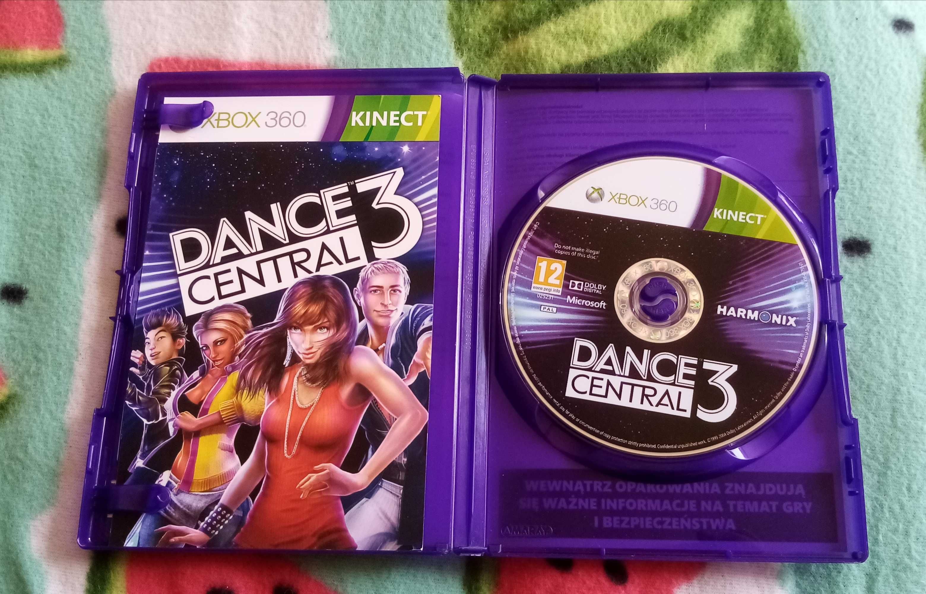 Xbox 360 gra Dance Central 3 kinect po polsku