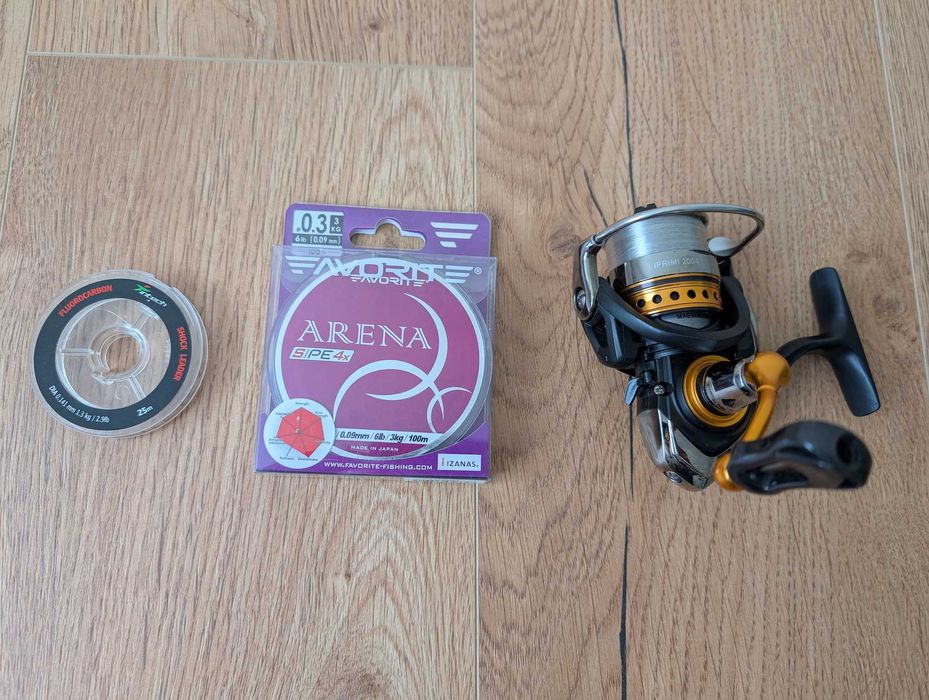 Kołowrotek Daiwa 2000 + nowa plecionka