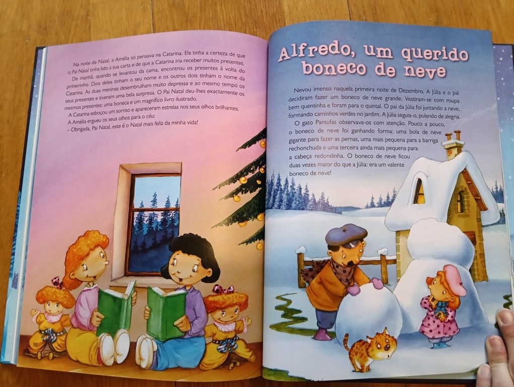 Livro ilustrado 17 contos de Natal