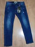 Nowe spodnie męskie mSara jeans z przetarciami