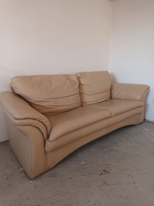 Sofa plus fotel skóra