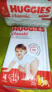 Подгузники Huggies Classic dry 4 вага 7-18кг 44 шт