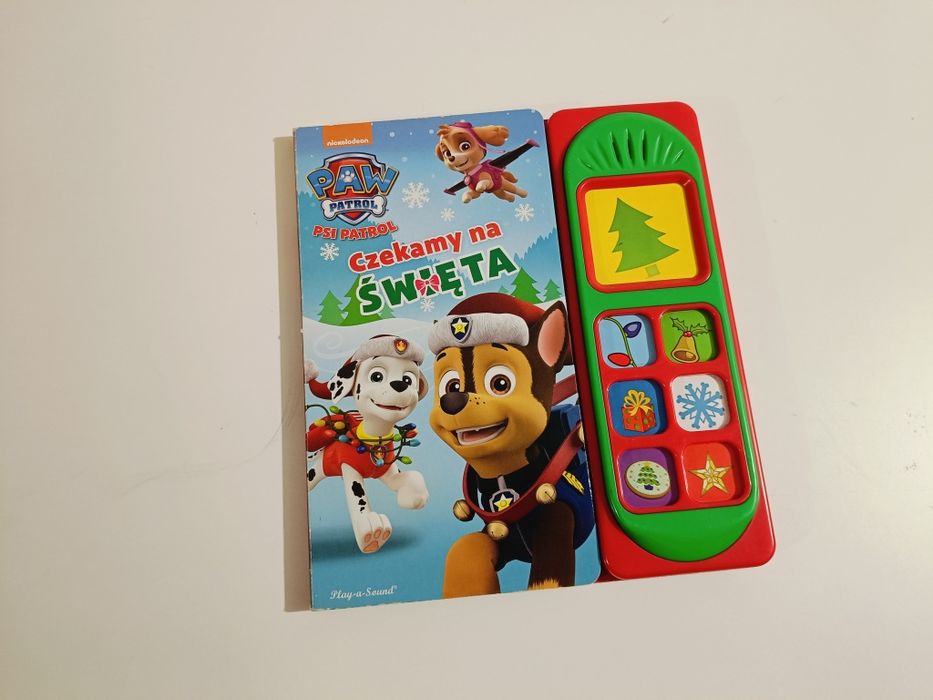 Książka psi patrol czekamy na święta z dźwiękami