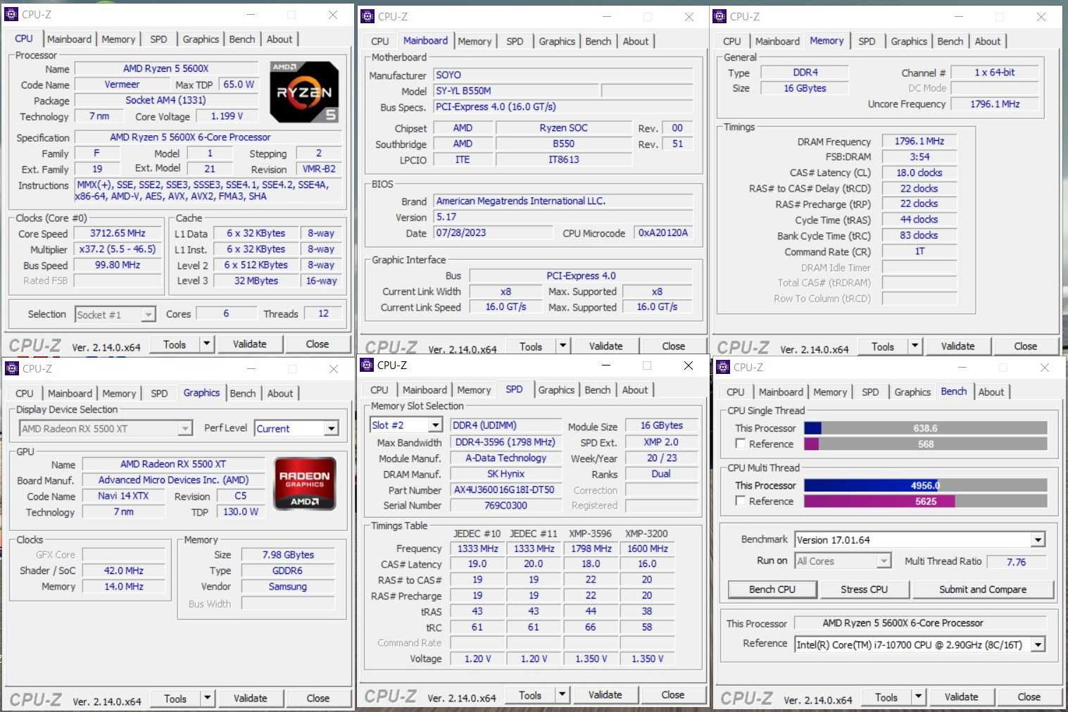 Потужний ігровий ПК-Ryzen5 5600X,AMD RX5500XT, DDR4 32Gb, SSD M.2 1 TB
