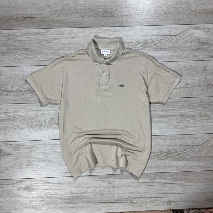 Бежева Футболка Поло Лакосте  Lacoste Classic Fit, Розмір L, оригінал