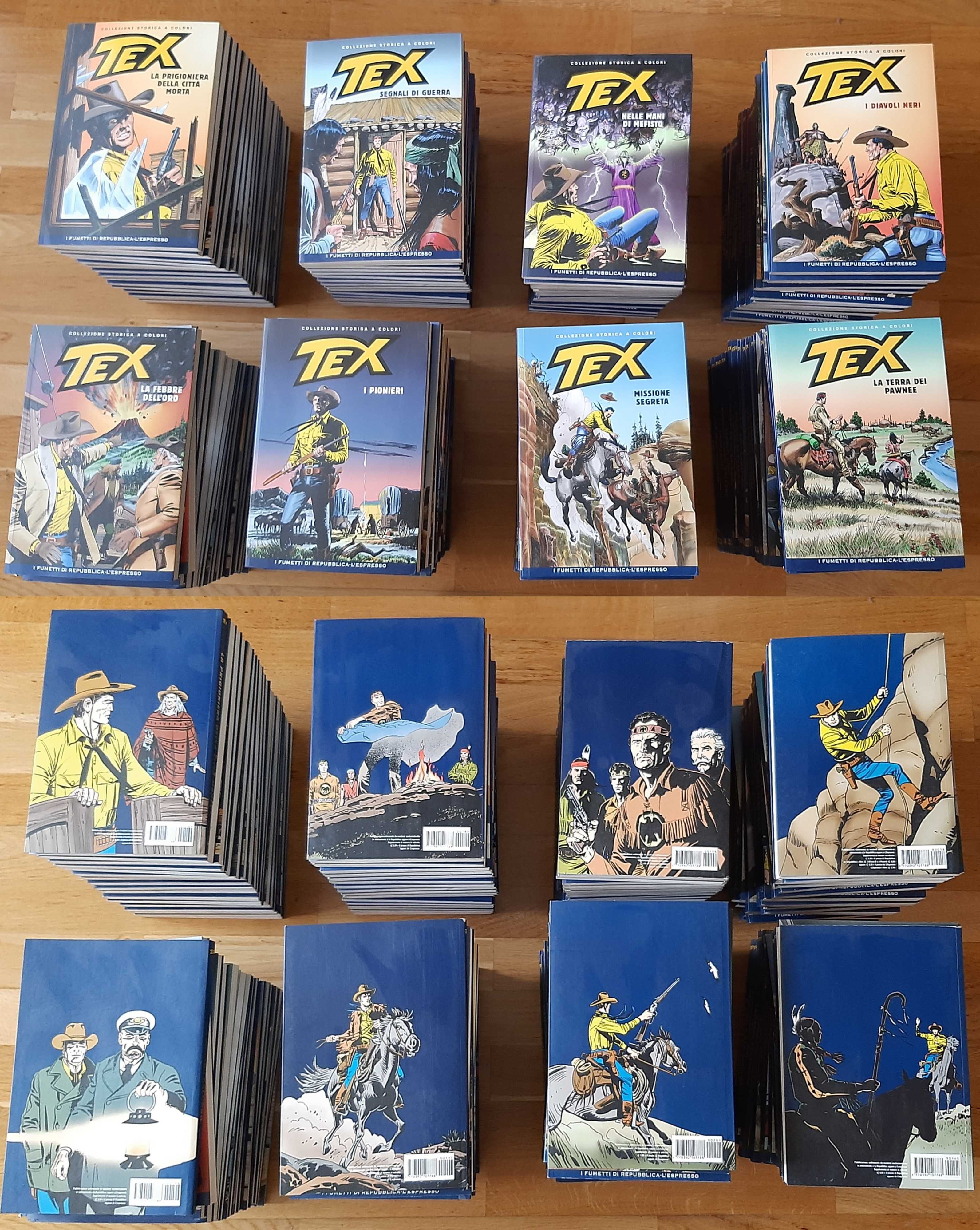 145 volumes de Tex Willer. Colecção histórica BD italia