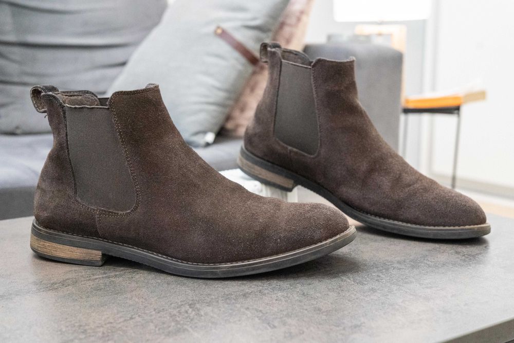 Черевики челсі Bruno Marc, замшеві коричневі, розмір 42