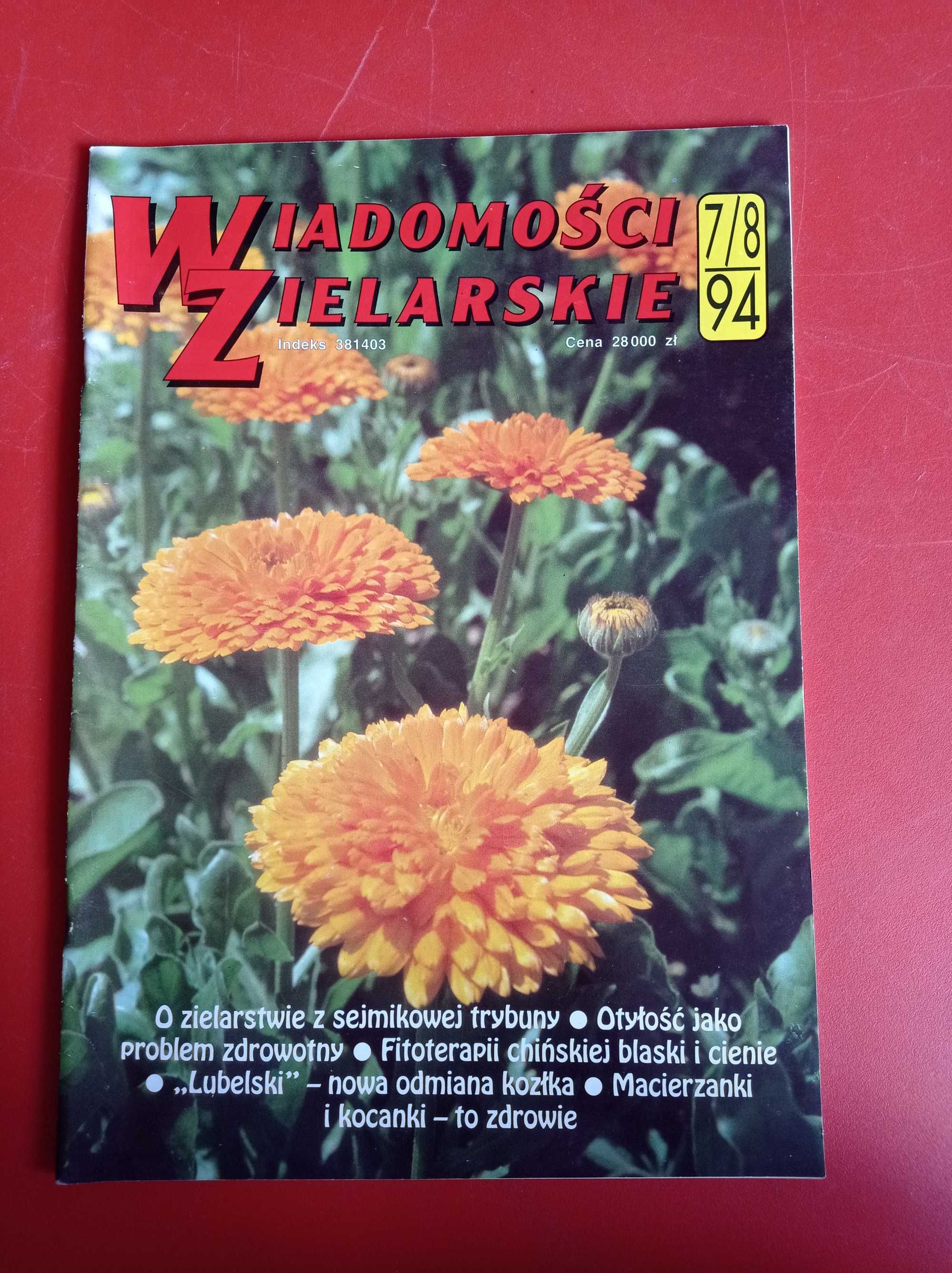 Wiadomości zielarskie nr 7-8/1994, lipiec-sierpień 1994