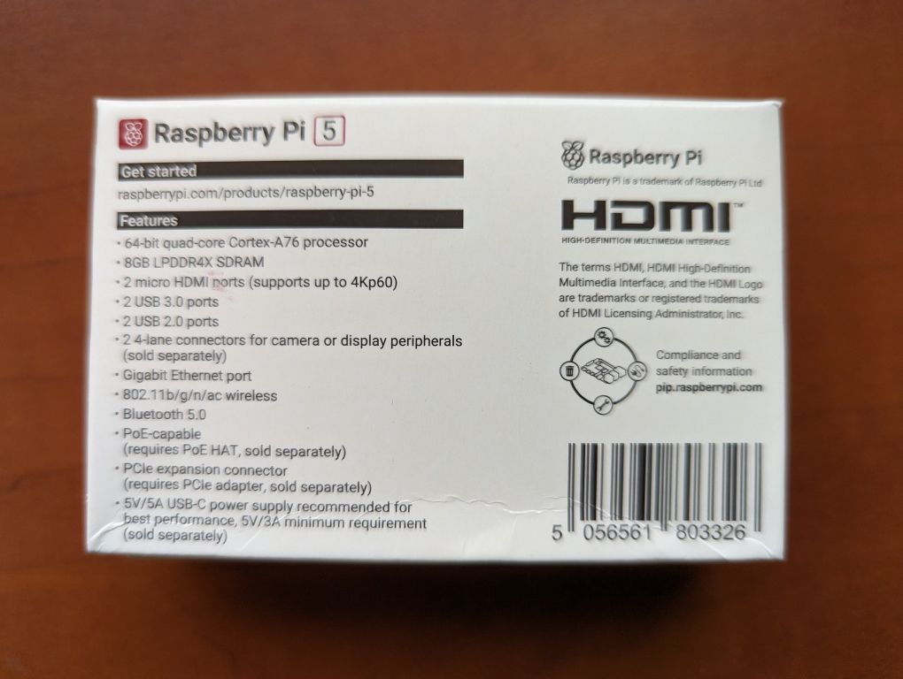 Raspberry pi 5 8 GB найновіша версія