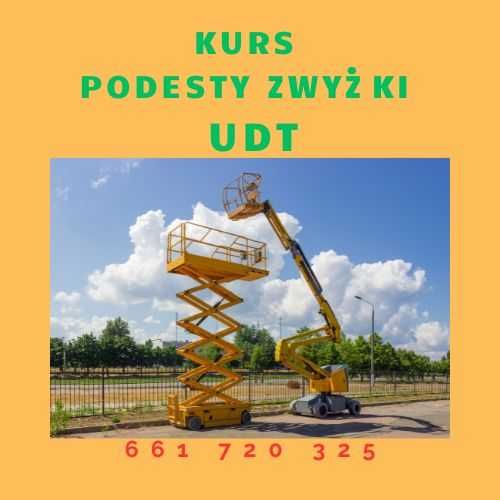 kurs na wózki widłowe, tylko 594 PLN + UDT i masz uprawnienia !
