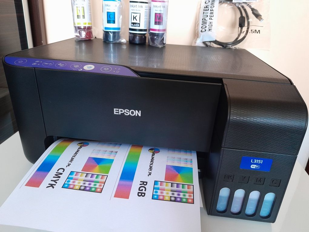 Urzadzenie wielofunkcyjne Drukarka Epson Ecotank nalewane tusze +wifi