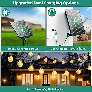 LED гірлянда на сонячній панелі FIFlying G40006-V0 (24+1 лампа)