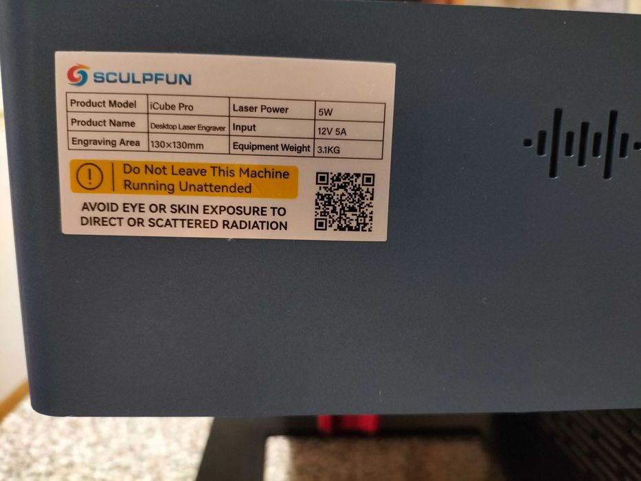 Máq. Gravação Laser - Sculpfun icube 5w