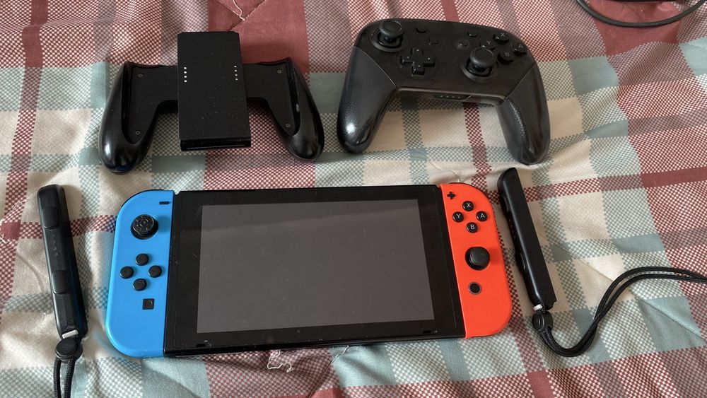 Conjunto completo nintendo switch