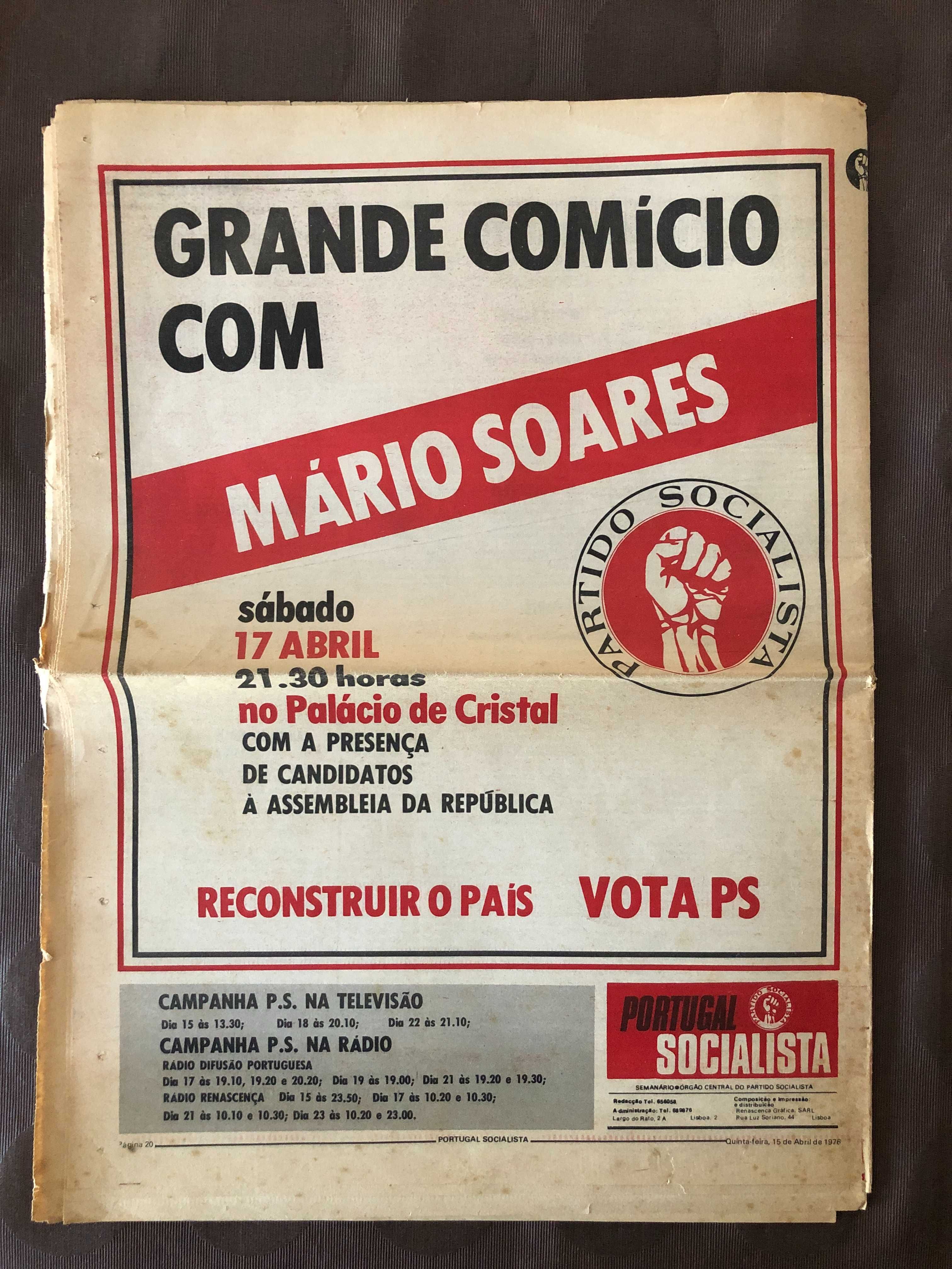 Jornal do Partido Socialista de 15/04/1976
