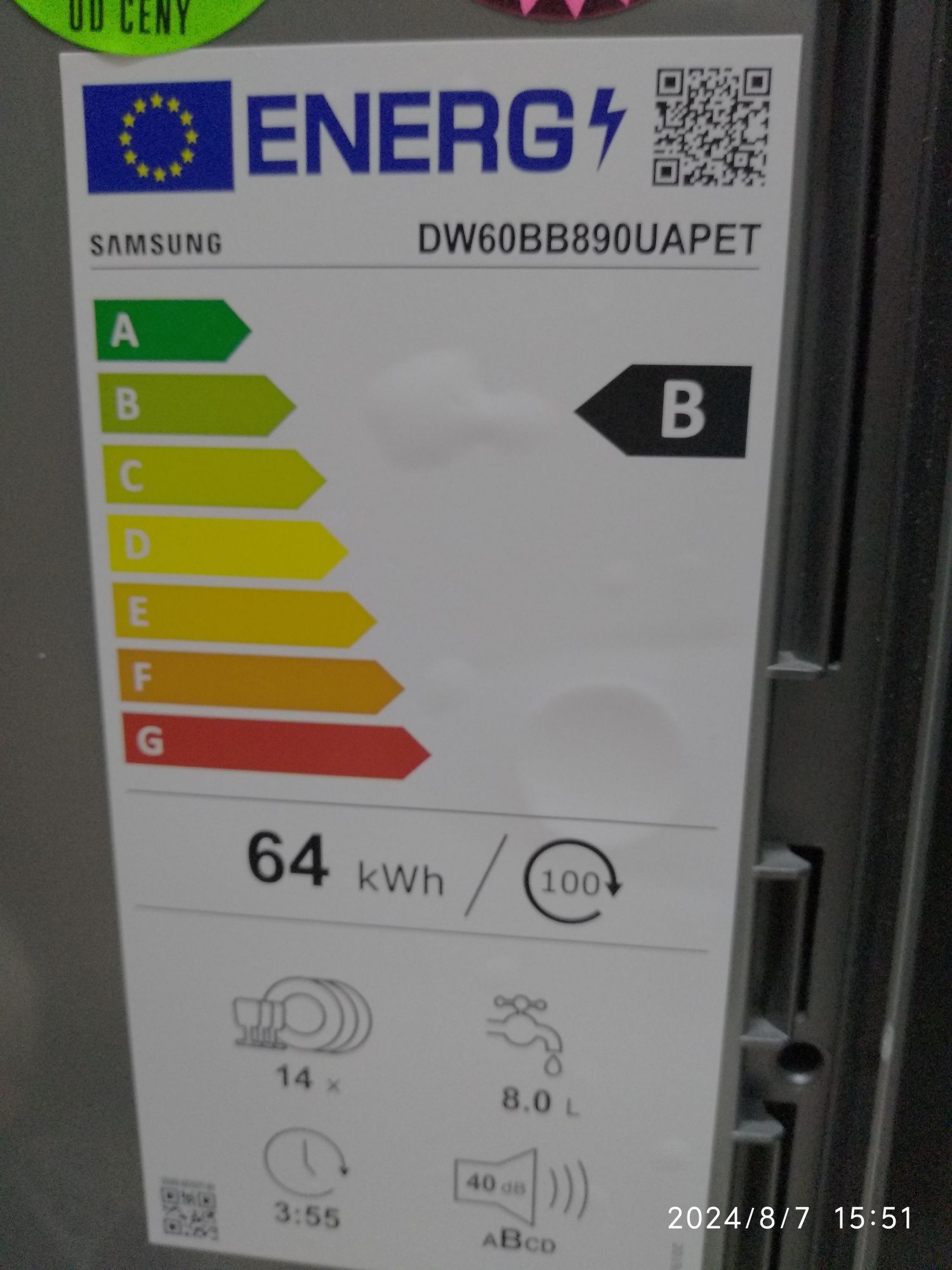 OUTLET Janki ul Wspólna 6 Zmywarka SAMSUNG BESPOKE DW60BB890UAPET