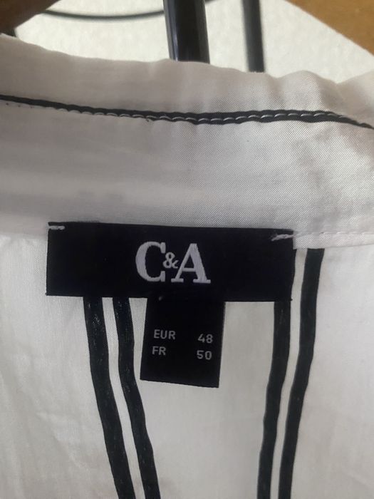 Сукня C&A біла в смужку Платье белое в полоску