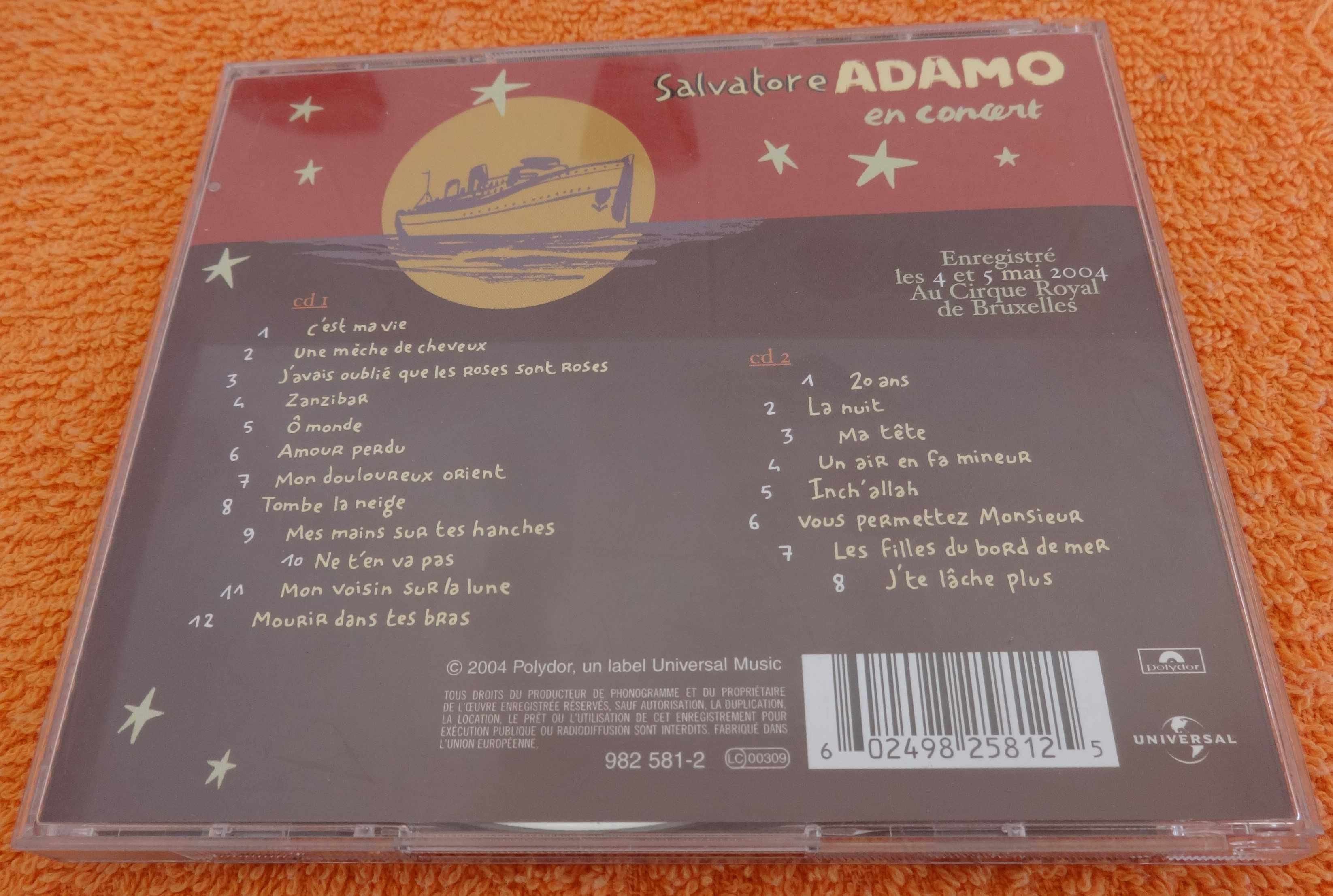 CD  Salvatore Adamo – En Concert