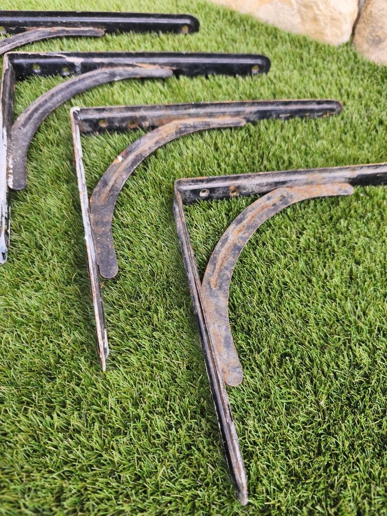Conjunto de 4 Poleias Metal suporte estante  22cm por 27cm