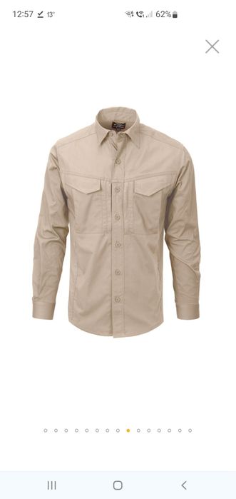 Koszula Helikon Defender Mk2 PolyCotton Ripstop Long Sleeve Khaki XXL