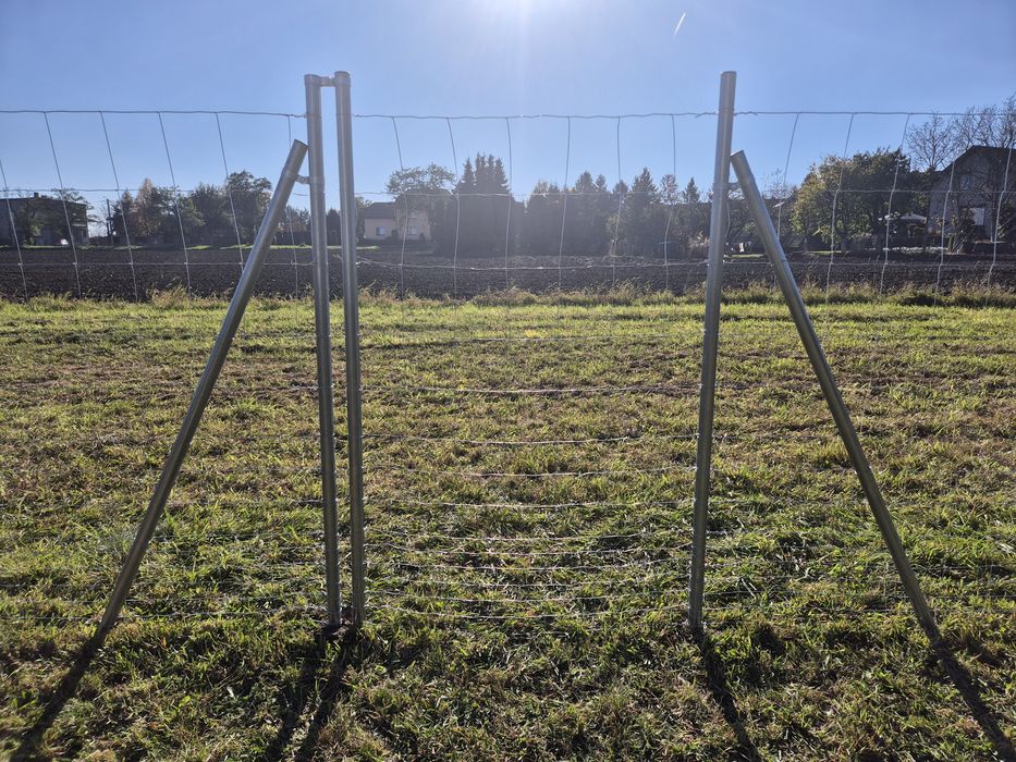 Słupki ogrodzeniowe metalowe OCYNK fi 40mm kapturek gratis 200cm