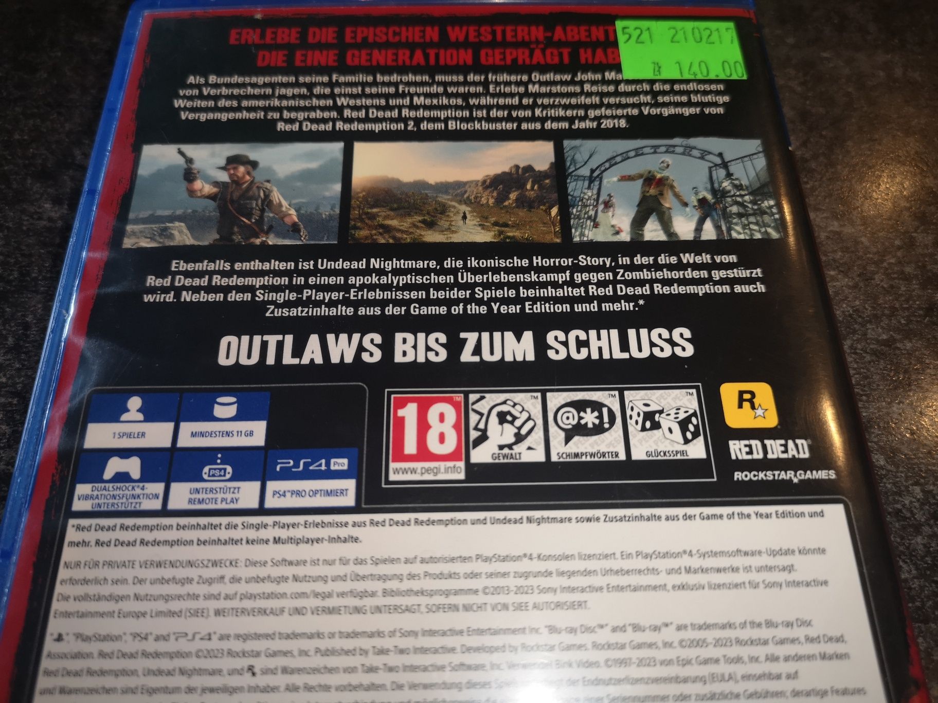 Red zdrad Redemption (cz.1 + Undead Nightmare) PS4 gra PL sklep