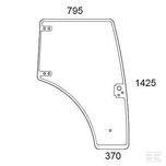 Szyba drzwi prawe Case Farmall A: 85A, 95A, 105A, 115A ACX593