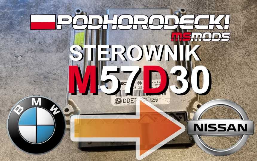 Sterownik BMW M57D30 M57N 218KM Euro 3 lub 4 IMMO Swap Nissan Patrol