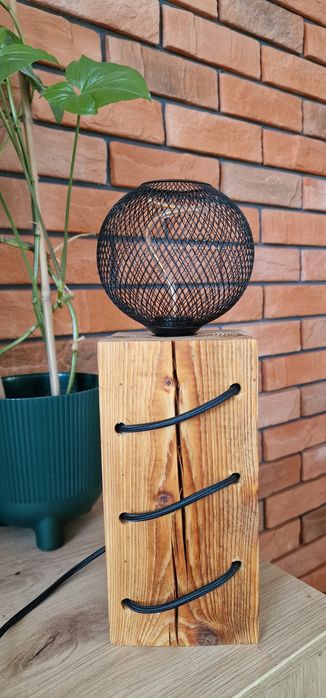 Lampa drewniana Hand Made