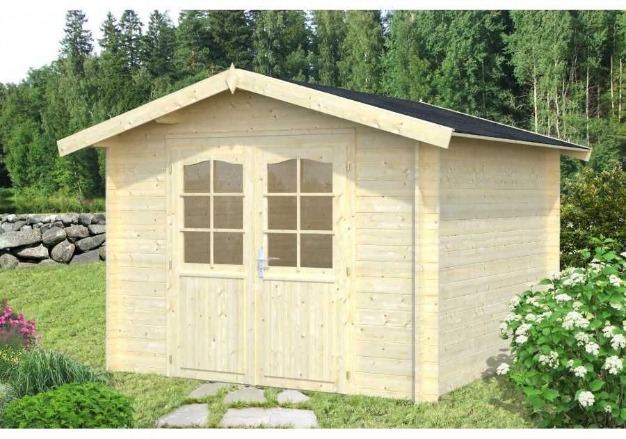 Domek narzędziowy drewniany ogrodowy szopa gospodarczy 2.96x2.96m 28mm
