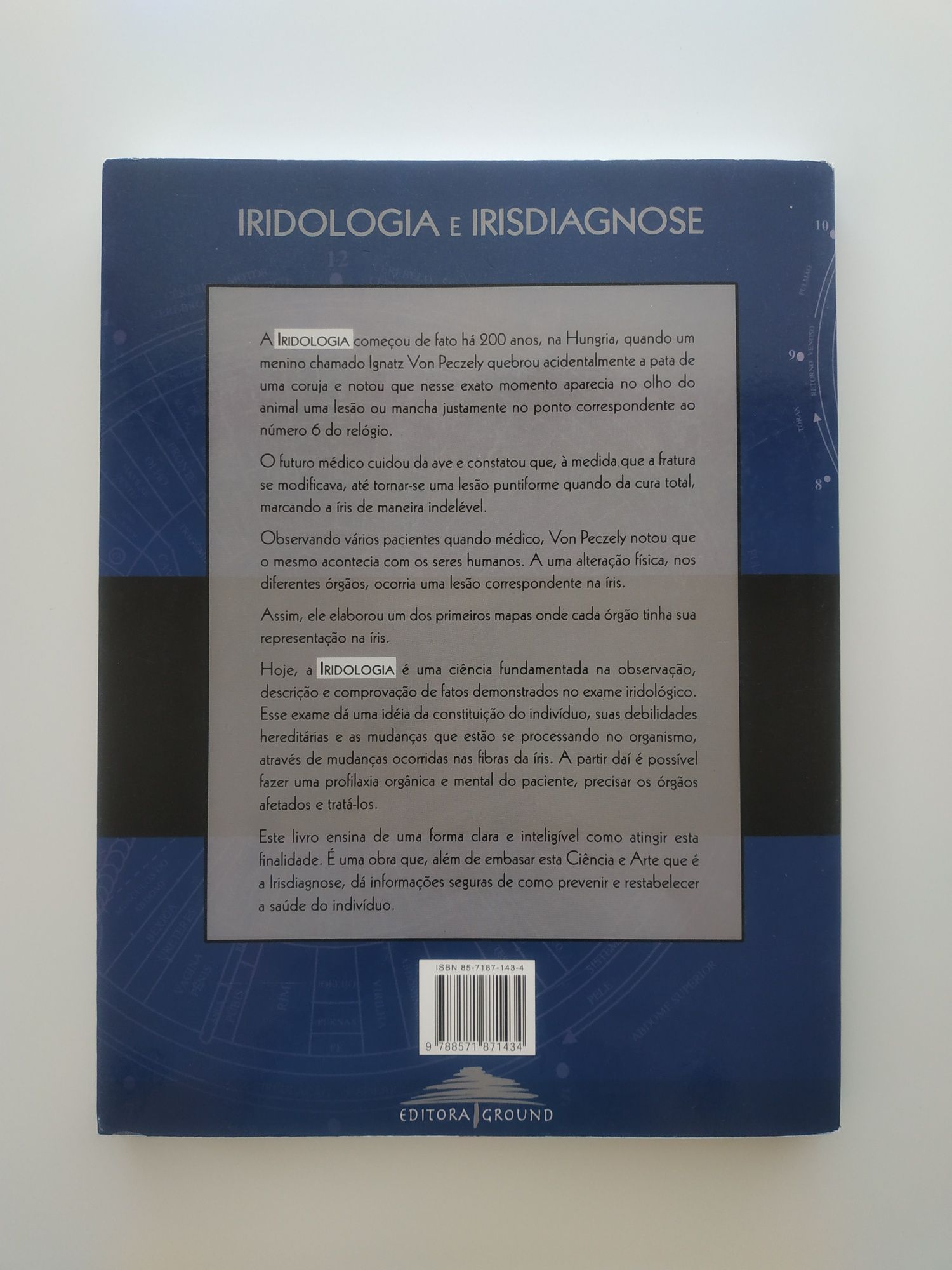 Vende-se "Iridologia e Irisdiagnose" de Celso Batello