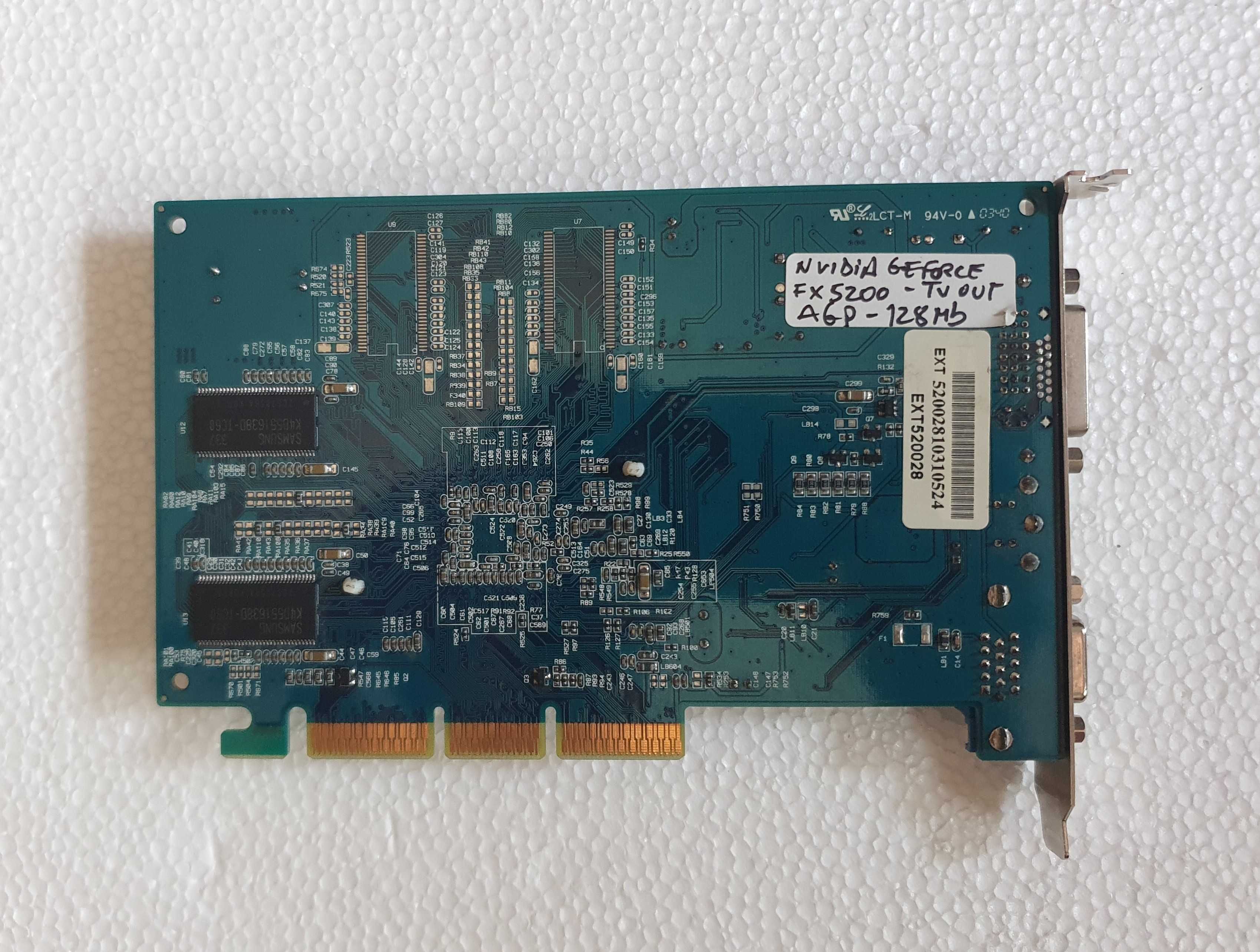 Placa Gráfica vintage, Nvidia Geforce FX5200 A4-NV34 DDR-C1-ZH, 128Mb