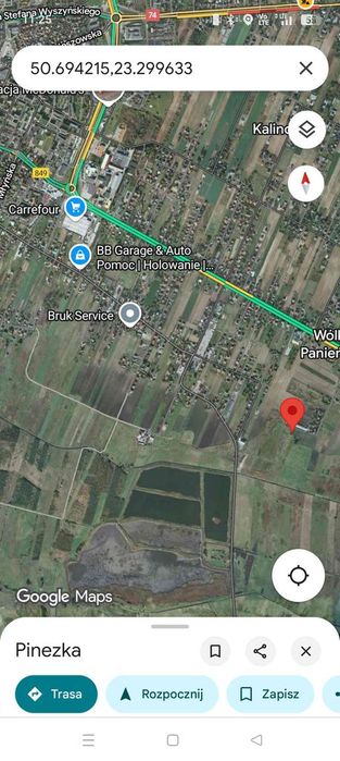 Inwestycja - Działka / pole / łąka w Wólce Panieńskiej