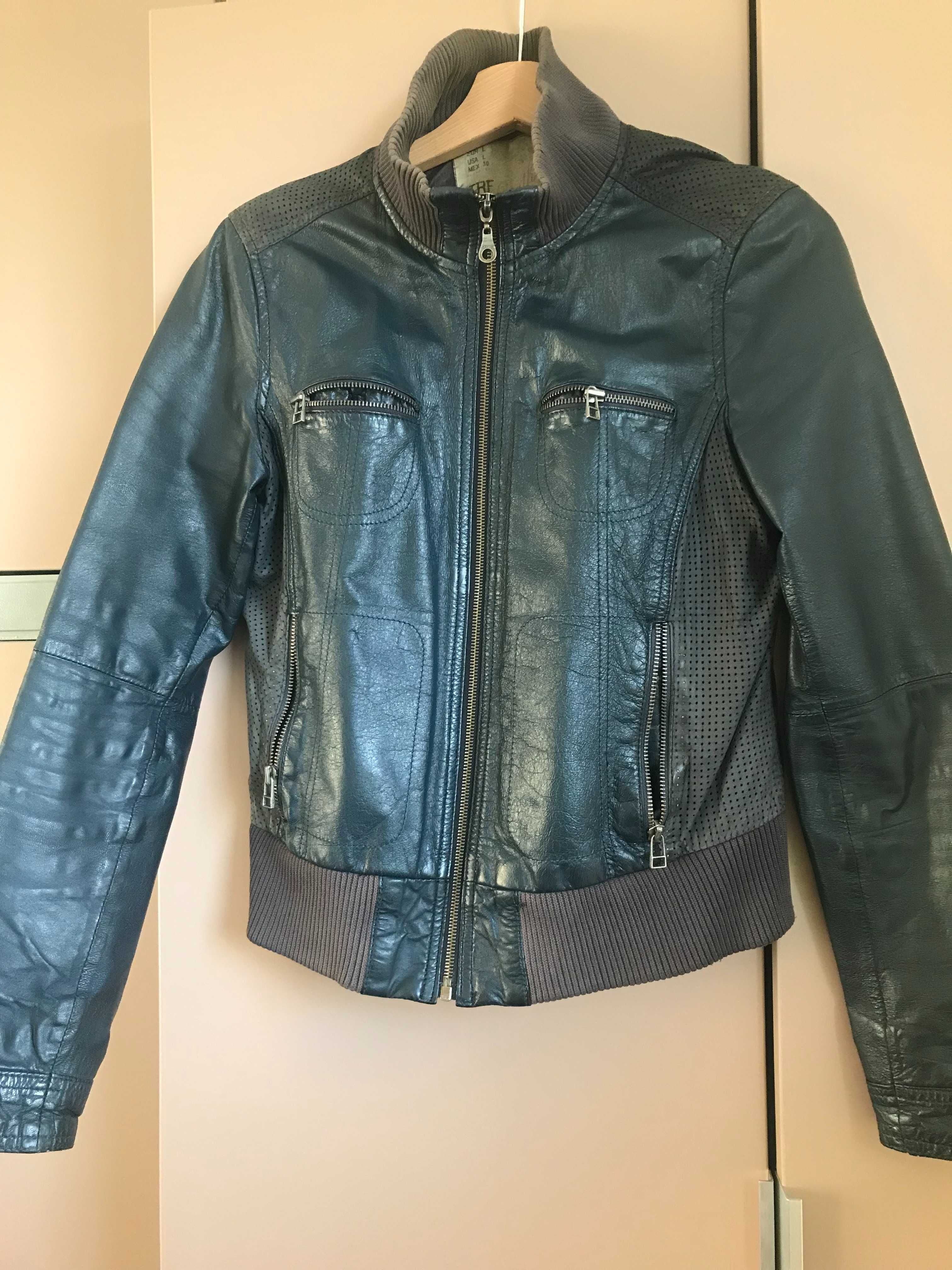 Kurtka skórzana IRF leather collection vintage rozmiar L na podszewce