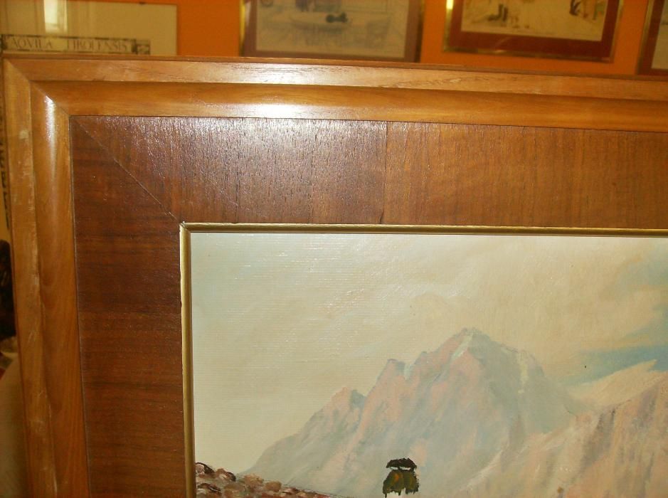 Obraz olej -Pejzaż alpejski 93x73cm - sygnowany promocja.