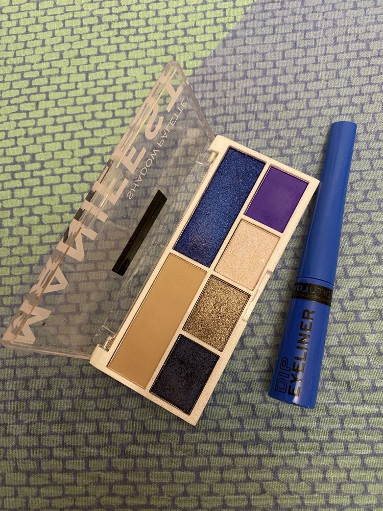 Cienie Revolution i eyeliner blue Revolution