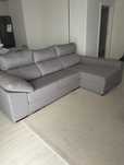 Sofa 2L+ Chaise long Cinza claro
