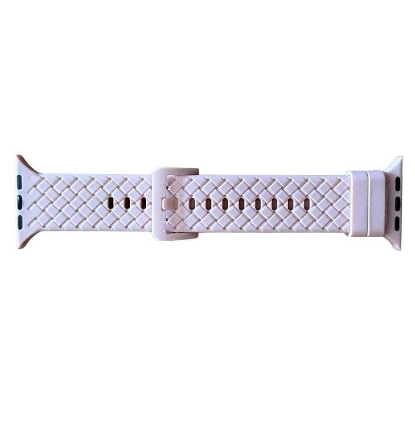 Apple Watch 42/44/45mm Opaska Silikonowa Pasek Różowy kod 1799
