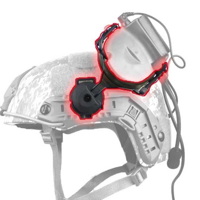 Крепление для Активных наушников на Шлем / Каск Impact Earmor