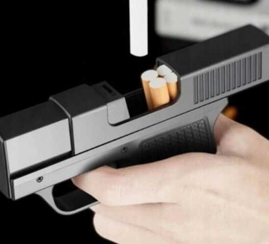 Pistolet papierośnica z zapalniczką