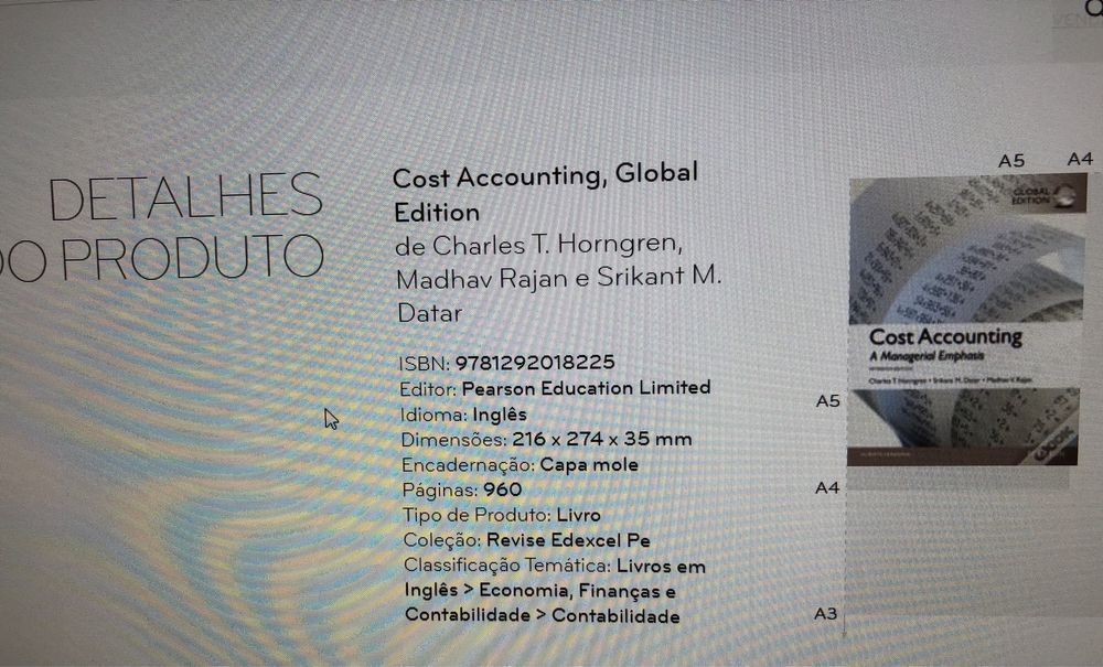 Livro - Cost Accounting - A Managerial Emphasis